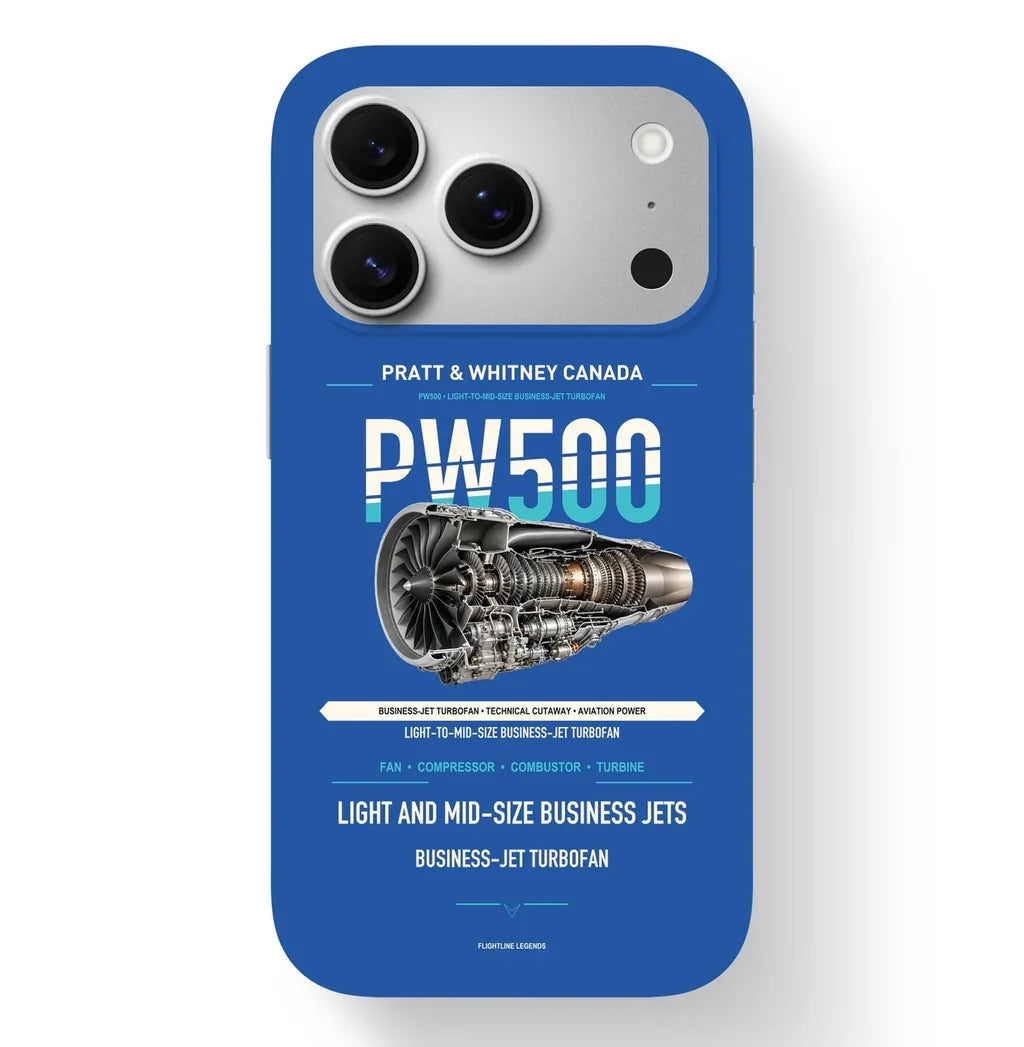 PW500 Case design on blue iphone case