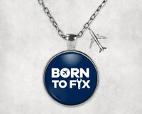 Thumbnail for Born To Fix Airplanes Necklace - view 3