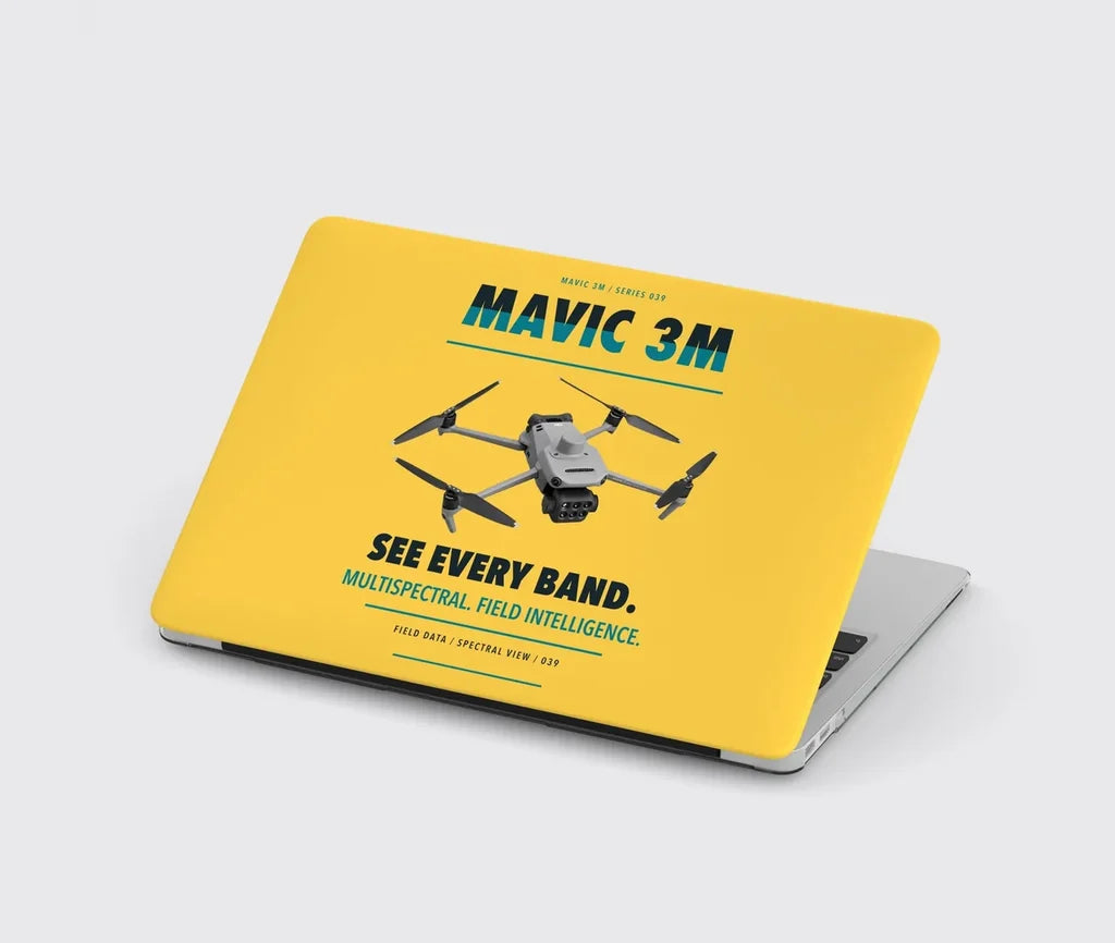 DJI Mavic 3 Multispectral design on yellow MacBook case