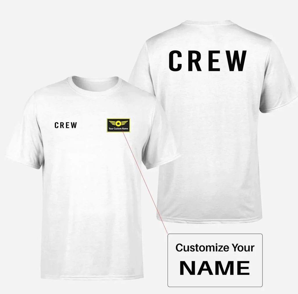 Customisable CREW & Text T-Shirt - view 3