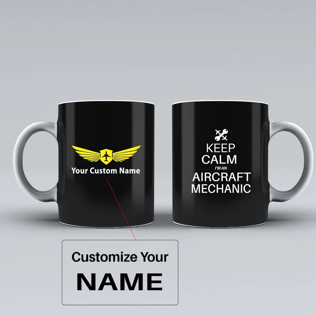 Customisable Aircraft Mechanic Mug - view 3