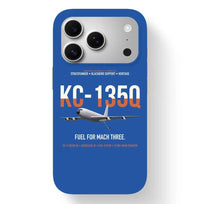 Thumbnail for KC-135Q Blackbird Tanker design on blue magsafe iphone case, for iPhone 17 Pro