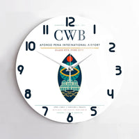 Thumbnail for Afonso Pena International Airport (CWB) design on white no frame wall clock