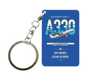 Thumbnail for Airbus A330-300 Key Chain design on blue key chain