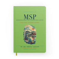 Thumbnail for Minneapolis-Saint Paul International Airport (MSP) design on light green notebook
