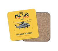 Thumbnail for Sikorsky CH-148 Cyclone design on yellow 1 piece coaster