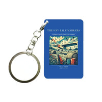 Thumbnail for VINTAGE G4387 - The Hay Bale Markers - Designed Key Chain design on blue