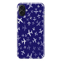 Thumbnail for Different Sizes Seamless Airplanes iPhone Case - view 3