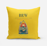 Thumbnail for Wiley Post–Will Rogers Memorial Airport (BRW) design on yellow pillow