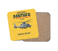 Thumbnail for Airbus Helicopters AS565 MBe Panther design on yellow 1 piece coaster