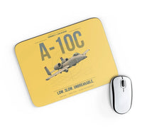 Thumbnail for A-10C Thunderbolt II design on yellow rectangle mouse pad