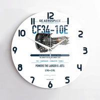 Thumbnail for CF34-10E design on white no frame wall clock