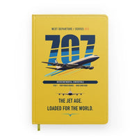 Thumbnail for Boeing 707-320C design on yellow notebook