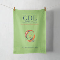 Thumbnail for Guadalajara International Airport (GDL) design on light green towel