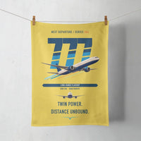 Thumbnail for Boeing 777-300ER design on yellow towel