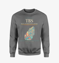 Thumbnail for Tbilisi International Airport (TBS) design on gray sweatshirt