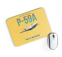 Thumbnail for P-59A Airacomet design on yellow rectangle mouse pad