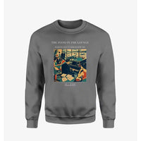 Thumbnail for VINTAGE G4301 - The Piano In The Lounge - Designed Sweatshirts design on gray
