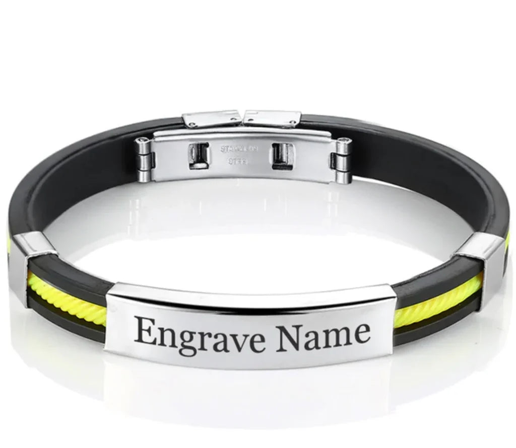 Customisable 5 Colours Stainless Steel Bracelet - view 3
