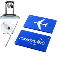 Thumbnail for Cargojet Aluminum Luggage tag in blue