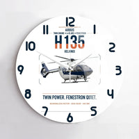 Thumbnail for Airbus H135 design on white no frame wall clock