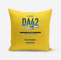 Thumbnail for Diamond DA42-VI design on yellow pillow