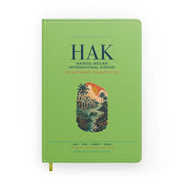 Thumbnail for Haikou Meilan International Airport (HAK) design on light green notebook