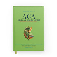 Thumbnail for Agadir Al Massira Airport (AGA) design on light green notebook