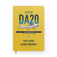 Thumbnail for Diamond DA20 design on yellow notebook