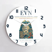 Thumbnail for Zvartnots International Airport (EVN) design on white no frame wall clock