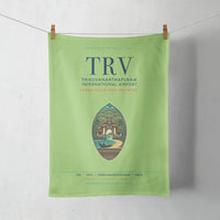 Thumbnail for Thiruvananthapuram International Airport (TRV) design on light green towel