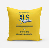 Thumbnail for Cessna Citation XLS design on yellow pillow