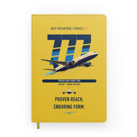 Thumbnail for Boeing 777-200ER design on yellow notebook