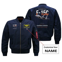 Thumbnail for F-15C EAGLE design on blue bomber with custom name badge