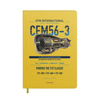 Thumbnail for CFM56-3 design on yellow notebook