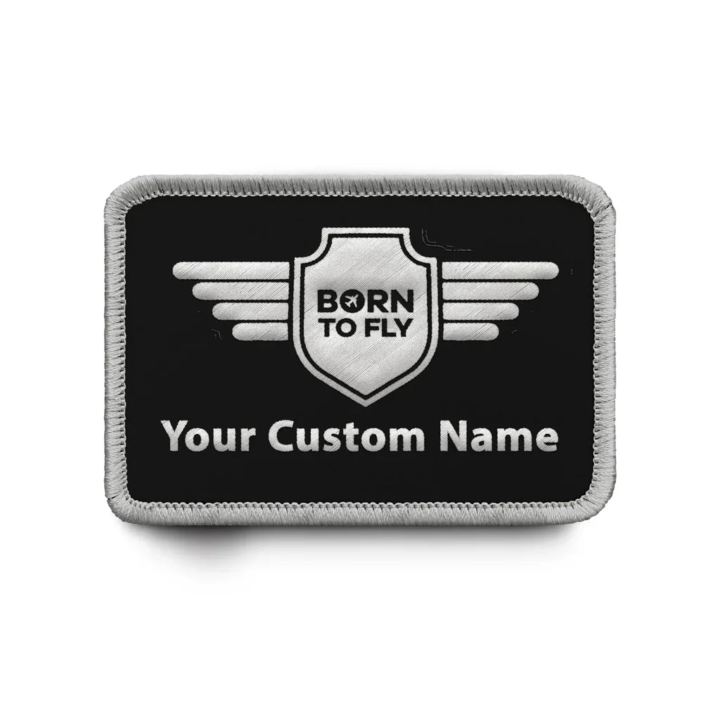 Customisable Born to Fly Embroidery Patch - view 3