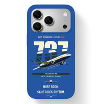 Thumbnail for Boeing 737 MAX 9 design on blue magsafe iphone case