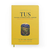 Thumbnail for Tucson International Airport (TUS) design on yellow notebook