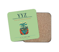 Thumbnail for Toronto Pearson International Airport (YYZ) design on light green 1 piece coaster