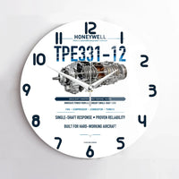 Thumbnail for TPE331-12 design on white no frame wall clock