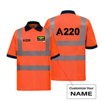 Thumbnail for Customisable Airbus A220 Polo Shirt - view 3