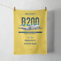 Thumbnail for Beechcraft King Air B200 design on yellow towel