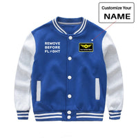Thumbnail for Remove Before Flight Baseball Jacket - view 4