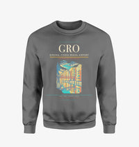 Thumbnail for Girona–Costa Brava Airport (GRO) design on gray sweatshirt