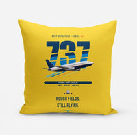 Thumbnail for Boeing 737-200 design on yellow pillow