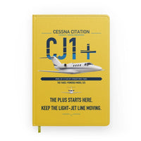 Thumbnail for Cessna Citation CJ1+ design on yellow notebook