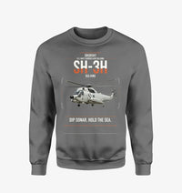 Thumbnail for Sikorsky SH-3H Sea King design on gray sweatshirt