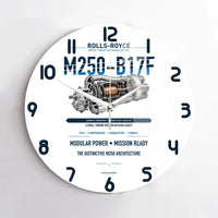 Thumbnail for M250-B17F design on white no frame wall clock