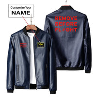 Thumbnail for Remove Before Flight Leather Jacket - view 3