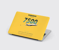 Thumbnail for Bombardier Global 7500 design on yellow MacBook case
